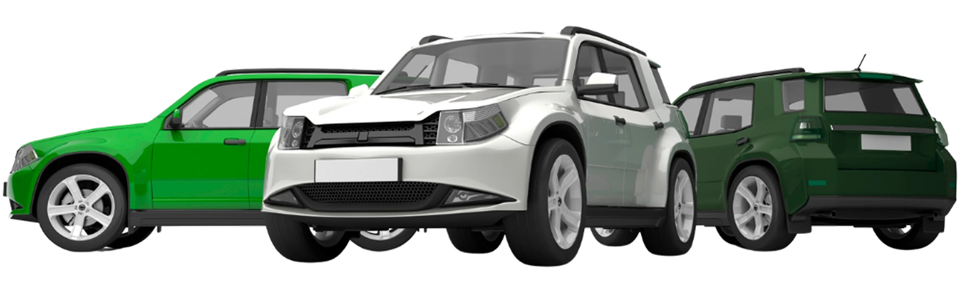 Carros em processo de troca